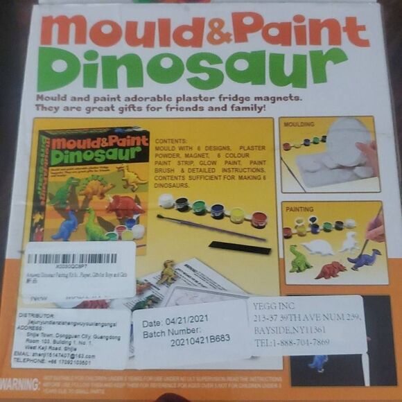 NEW IN BOX CIRO EDUCATION MOULD AND PAINT DINOSAUR - Picture 4 of 5